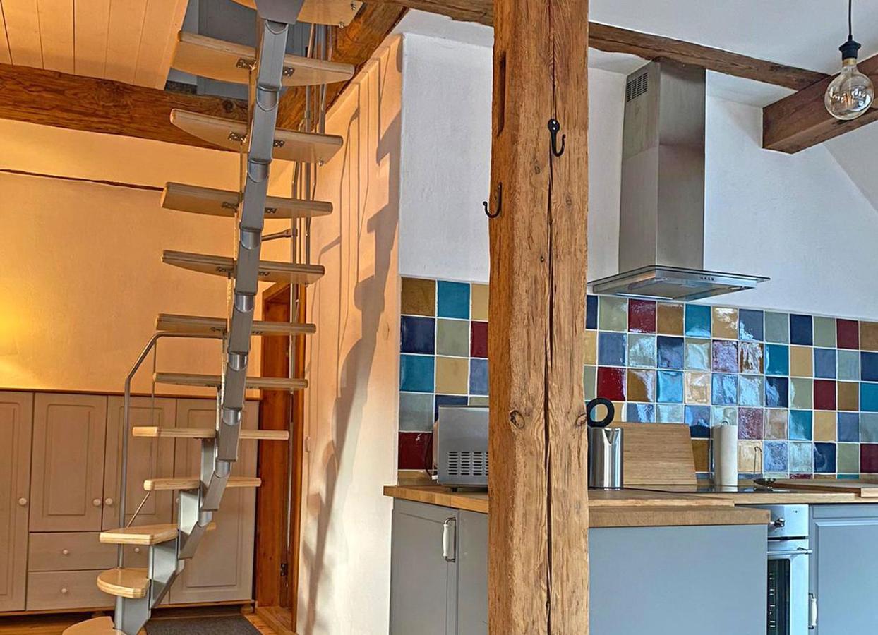 Ferienwohnung Im Forsthaus Am See Schwarz Esterno foto
