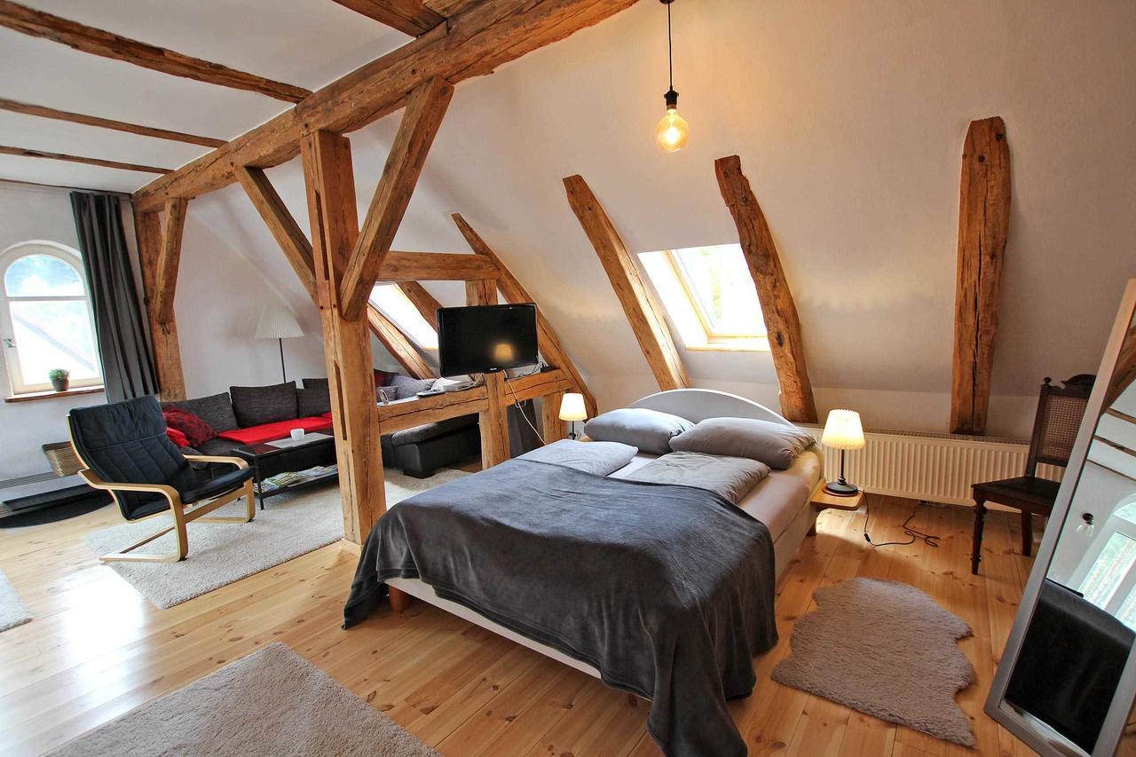 Ferienwohnung Im Forsthaus Am See Schwarz Esterno foto
