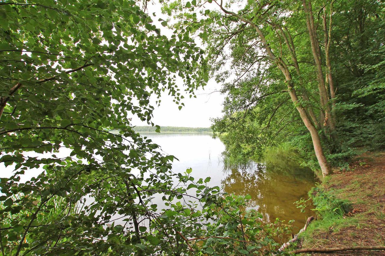 Ferienwohnung Im Forsthaus Am See Schwarz Esterno foto